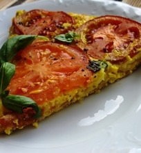 Orkaitėje keptas omletas su pomidorais