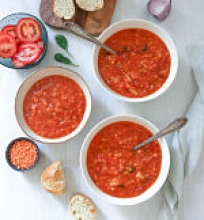 Pomidorų ir lęšių sriuba
