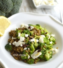 Lęšių salotos su brokoliu