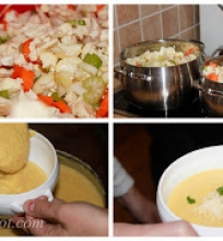 žiedinių kopūstų ir sūrio sriuba