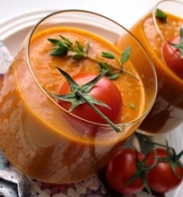 Kreminė orkaitėje keptų pomidorų sriuba