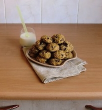 Cukinijų sausainiai su šokolado gabaliukais ir riešutais