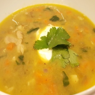 Kokosinė lęšių ir vištienos sriuba