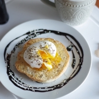 Virtas kiaušinis pusryčiams