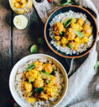 Curry mango vištienos kukuliai