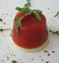 Pomidorų žėlė su “Mozarella” sūriu