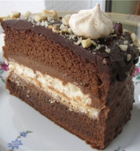 Šokoladinis tortas su morengu
