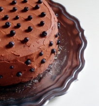 Šokoladinis-kokosinis mėlynių tortas