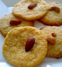 Nan khatai- indiški sviestiniai sausainiai su manais