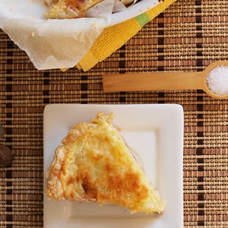 Bulvių ir cukinijų pyragas – quiche