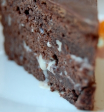 Šokoladinis sūdytos karamelės tortas.