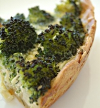 Brokolių pyragas su pelėsiniu  sūriu