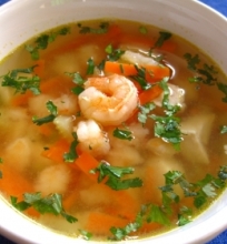 Vietnamietiška sriuba su krevetėmis