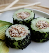 Netikri sushi – agurko ir tuno