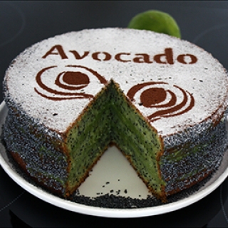 Avokadų / aguonų tortas “Avocado”