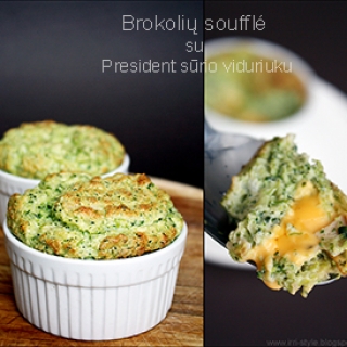 Brokolių soufflé su President sūriu