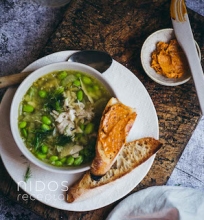 Vištienos sriuba su pankoliais